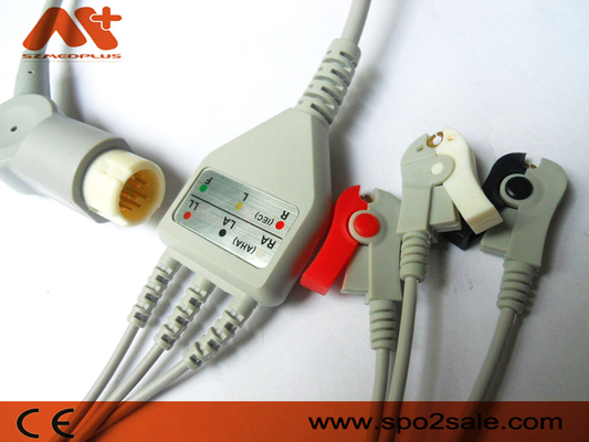 کابل ECG اتصال مستقیم 3 گیره سرب سازگار فیلیپس - M1970A