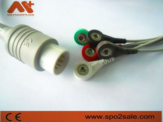 5 کابل مانیتور بیمار Lead Snap Nihon Kohden 11 Pin Cable ECG