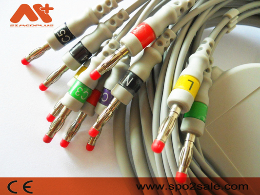 2.400095 کابل EKG کابل ECG شیلر IEC Banana 4.0 برای AT1، AT2، AT4