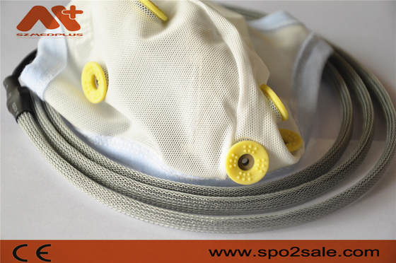 کابل EEG نوروفیدبک پزشکی یکپارچه کلاه EEG 10 لید برای الکترود قلع گیره گوش