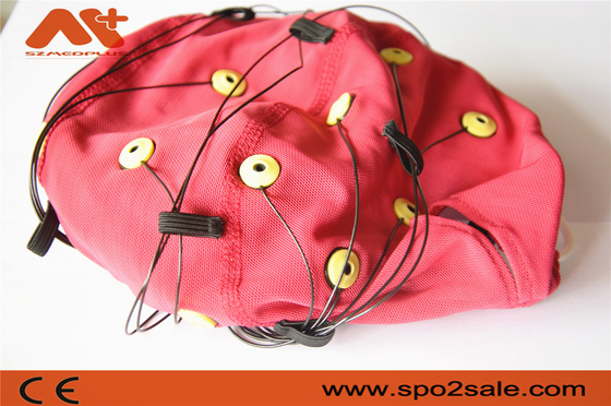 کابل EEG نوروفیدبک قرمز یکپارچه 20 لید EEG برای دستگاه EEG