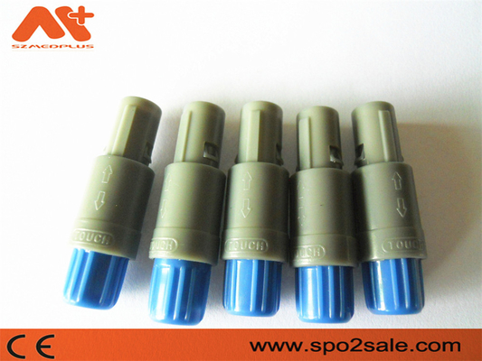 (S21M07-P05MJG0-527S) کانکتور پلاستیکی 5 پین فشاری 1P، پوسته خاکستری، آستین آبی، برای کابل 5.0 میلی متری