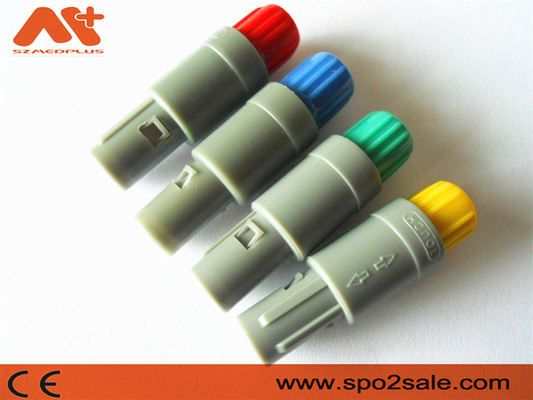 1P Pull Push 6Pin پلاگ پلاستیکی خاکستری پوسته خاکستری آستین برای 5.00mm کابل کانکتور دستگاه پزشکی