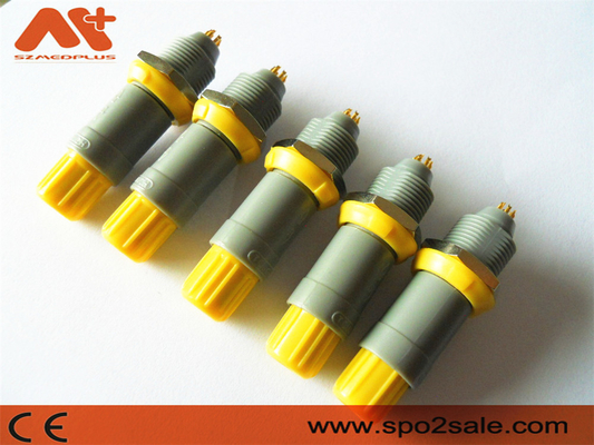 (G51MC7-P08LFD0-0040) سوکت پلاستیکی 8 پین فشاری 1P، پوسته خاکستری، زرد، دو کلید 60