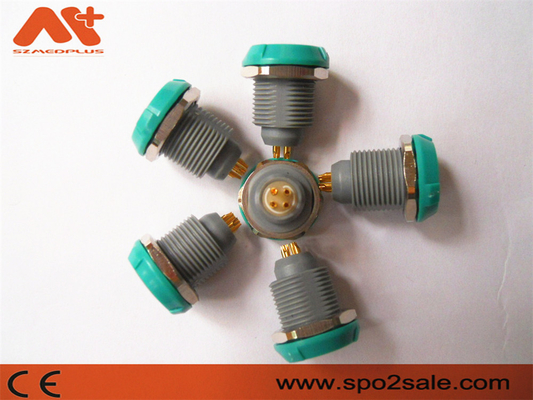 اتصالات تجهیزات پزشکی IBP Etco2 پلاستیکی 8 پین سوکت خاکستری پوسته سبز