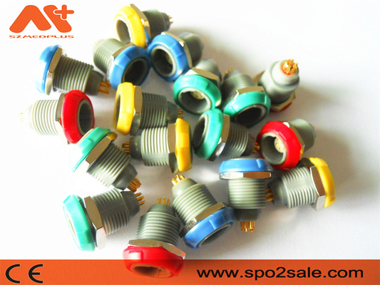 اتصالات تجهیزات پزشکی IBP Etco2 پلاستیکی 8 پین سوکت خاکستری پوسته سبز
