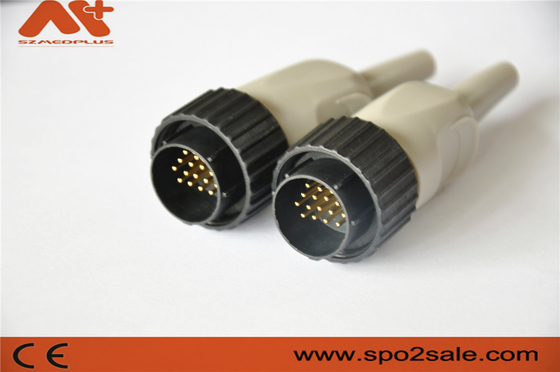 کابل EKG 10 لید کنز سازگار با کانکتور EKG با رنگ مشکی 16 پین
