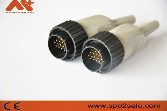 کابل EKG 10 لید کنز سازگار با کانکتور EKG با رنگ مشکی 16 پین