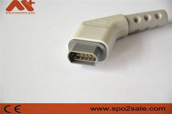کابل ECG چند محله دراگر سازگار با کانکتور ECG 16 پین با رنگ خاکستری