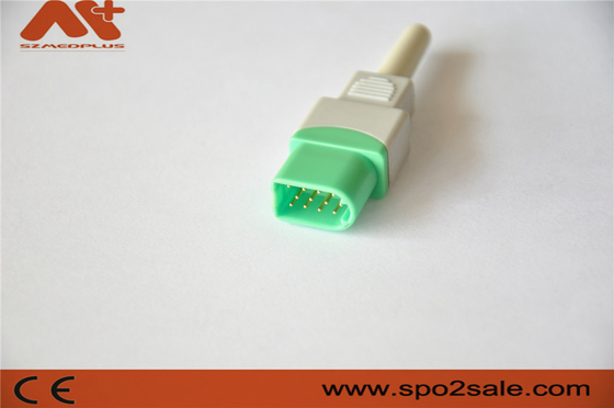 کانکتور ECG 12Pin برای لوازم جانبی پزشکی مانیتور بیمار Datascope با رنگ سبز