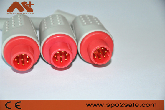 کانکتورهای دستگاه پزشکی کانکتورهای کابل EKG Bionet 8 Pin برای مانیتور بیمار