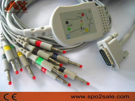 کابل TPU فیلیپس ECG برای M2461A, M3702C, 989803107711, 989803175901
