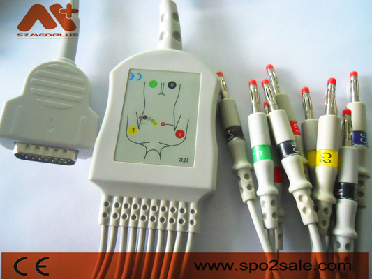 کابل EKG با اتصال مستقیم سازگار با GE Healthcare - 2104727-001