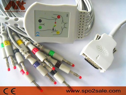 کابل EKG اتصال مستقیم 9293-021-50 Mortara Ecg Cable For ELI 100, ELI 200, ELI 50