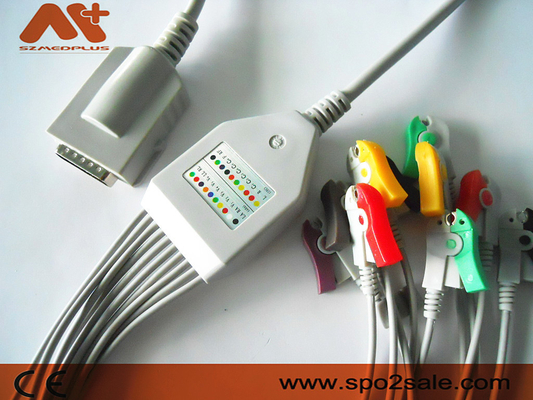 کابل EKG با اتصال مستقیم سازگار Burdick - 007725، AHA، کلیپ