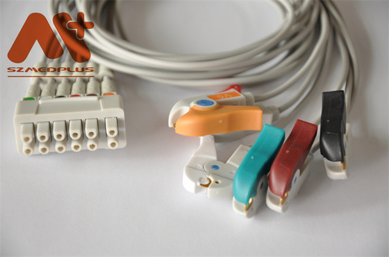 کابل هولتر GE Marquette ECG Telemetry Leadwire 421932-001 6 Lead Clip