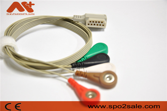 11 پین تله متری 5 کابل ECG سرب Philips M4725A ضبط هولتر کارکرده
