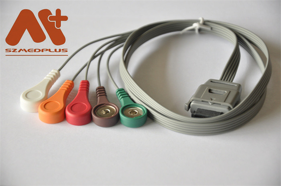 کابل هولتر ابزارهای زیست پزشکی کابل BI ECG 5 Lead Snap C07-12-12