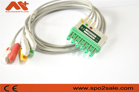 کابل ECG بیمار MS16231 3 کابل سرب ECG سازگار با Draeger