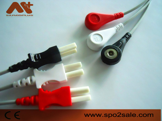 Spacelabs Compatible 3 Lead ECG Leadwire - 700-0007-00