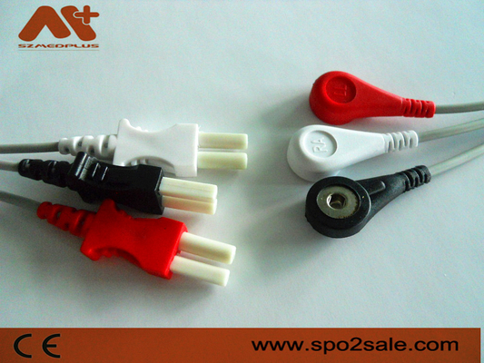 Spacelabs Compatible 3 Lead ECG Leadwire - 700-0007-00