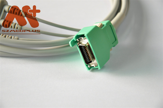 کابل ECG با اتصال مستقیم 3 گیره سرب سازگار Nihon Kohden برای OPV -1500