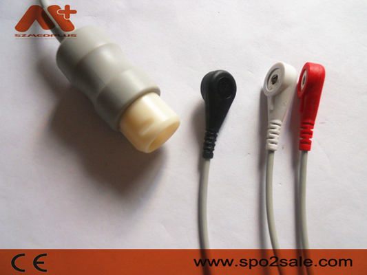 کابل ECG اتصال مستقیم 3 سرب سازگار با فیلیپس - M1733A