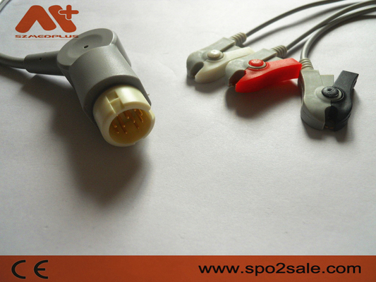 کابل ECG اتصال مستقیم 3 گیره سرب سازگار فیلیپس - M1970A
