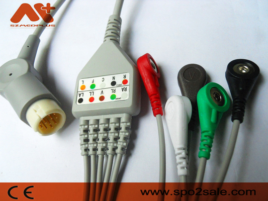 کابل ECG با اتصال مستقیم 5 سرب سازگار با فیلیپس - M1977A