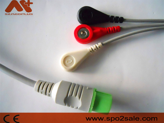 کابل ECG با اتصال مستقیم 3 سرب سازگار با فوکودا دنشی - 0012-00-1192