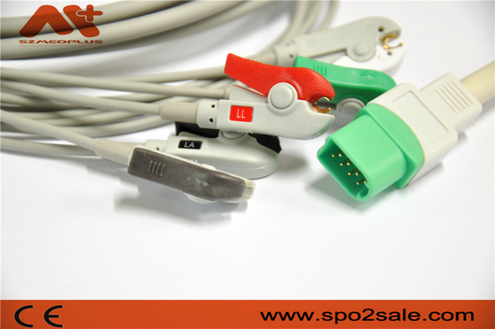 Mindray > Datascope Passport V, V12, V21 5 Lead سازگار با کابل اتصال مستقیم ECG