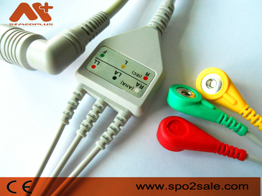 کابل Omron > Colin BP-88، BP-306 سازگار با 3 سرب با اتصال مستقیم ECG