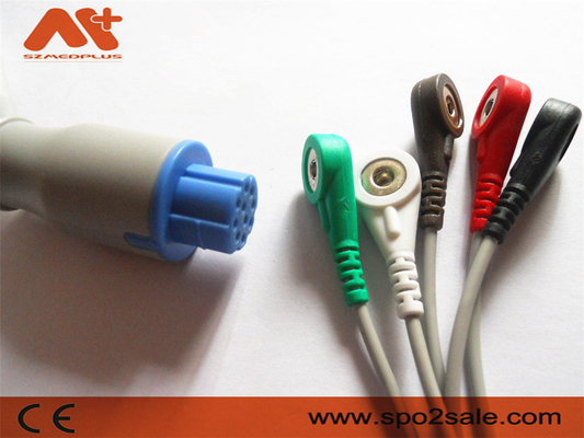 کابل ECG با اتصال مستقیم 5 سرب سازگار با Datex Ohmeda CB-72595R