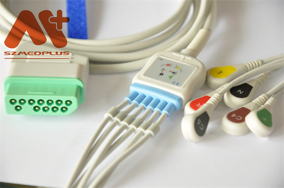 12 پین Nihon Kohden ECG Cable 6 Lead Snap
