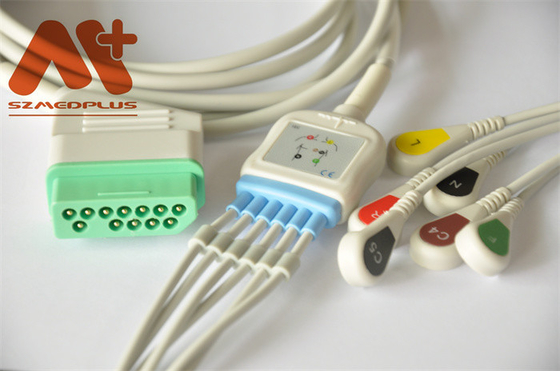 12 پین Nihon Kohden ECG Cable 6 Lead Snap