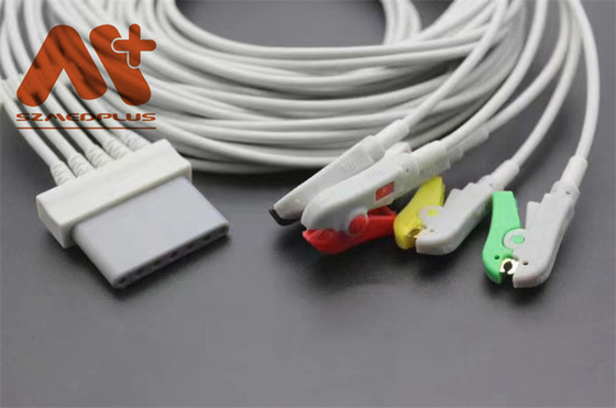 IEC هولتر کابل شیلر لوکس 5 سرب ECG کابل با سرب