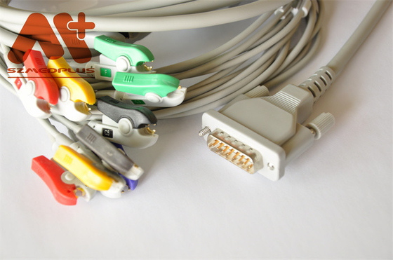 کابل ایمنی TPU IEC AHA EKG برای الکتروکاردیوگراف EDAN SE 601