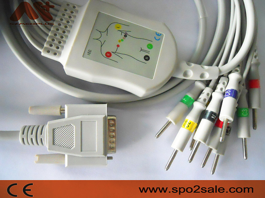 کابل ECG سرب برای دستگاه ECG CM100 / 300 / 600 / 1200 / 1200A / 1200B