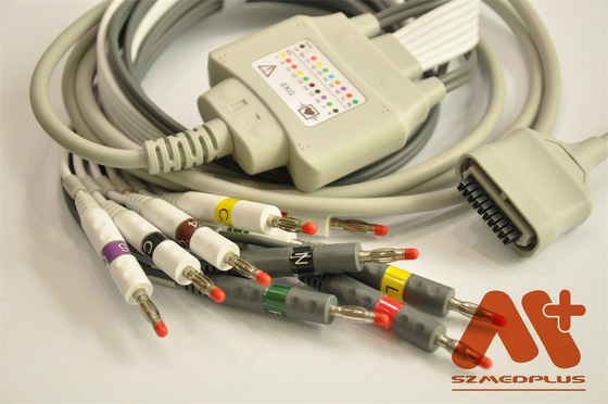 Edan SE 15-15 کابل EKG، IEC، بانان 4.0