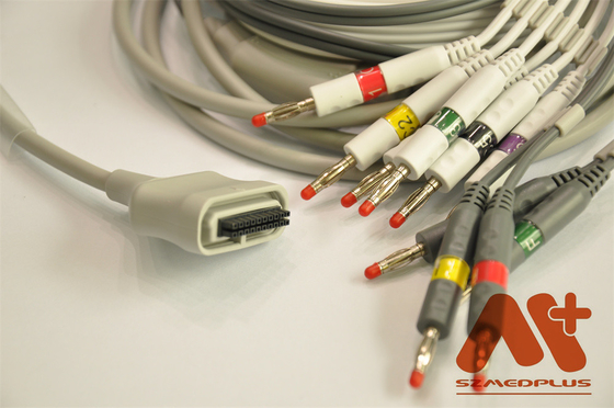 Edan SE 15-15 کابل EKG، IEC، بانان 4.0