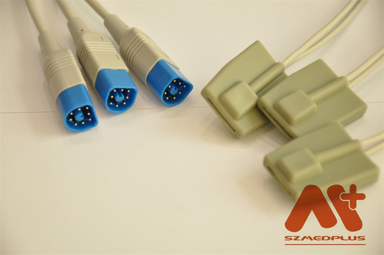 سنسور 8 پین قابل استفاده مجدد Spo2 نوک نرم سنسور Spo2 نوزاد فیلیپس PR-A800-1006V