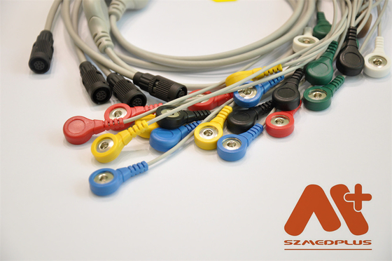 کابل ECG سازگاری Valenta Mn-08 7 سرب Holter
