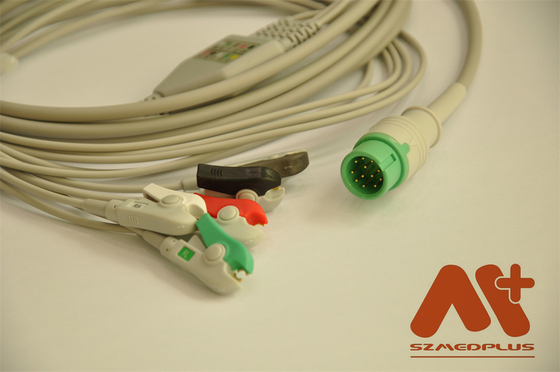 Comen C21 C30 C50 C70 C90 C100 سازگار یک قطعه 5 سرب کابل ECG