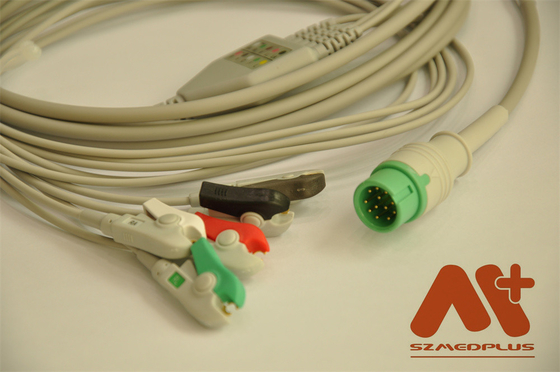 Comen C21 C30 C50 C70 C90 C100 سازگار یک قطعه 5 سرب کابل ECG